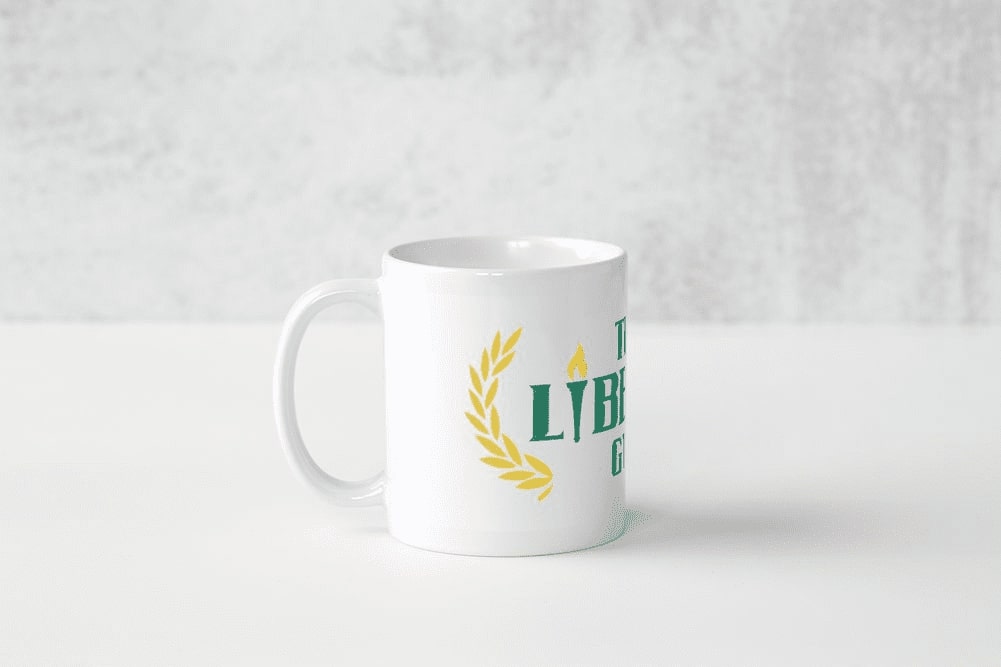 The Liberty Gym coffee mug merch
